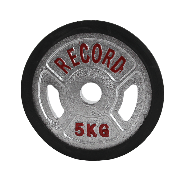 وزنه دمبلی دور لاستیک 5 کیلویی Record - دو عددی