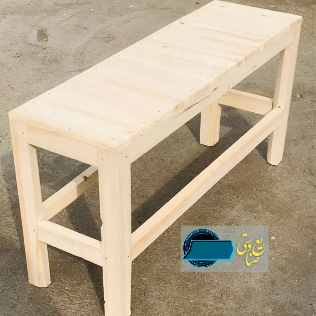 نیمکت چوبی سنتی سایز 100در 35 در50
