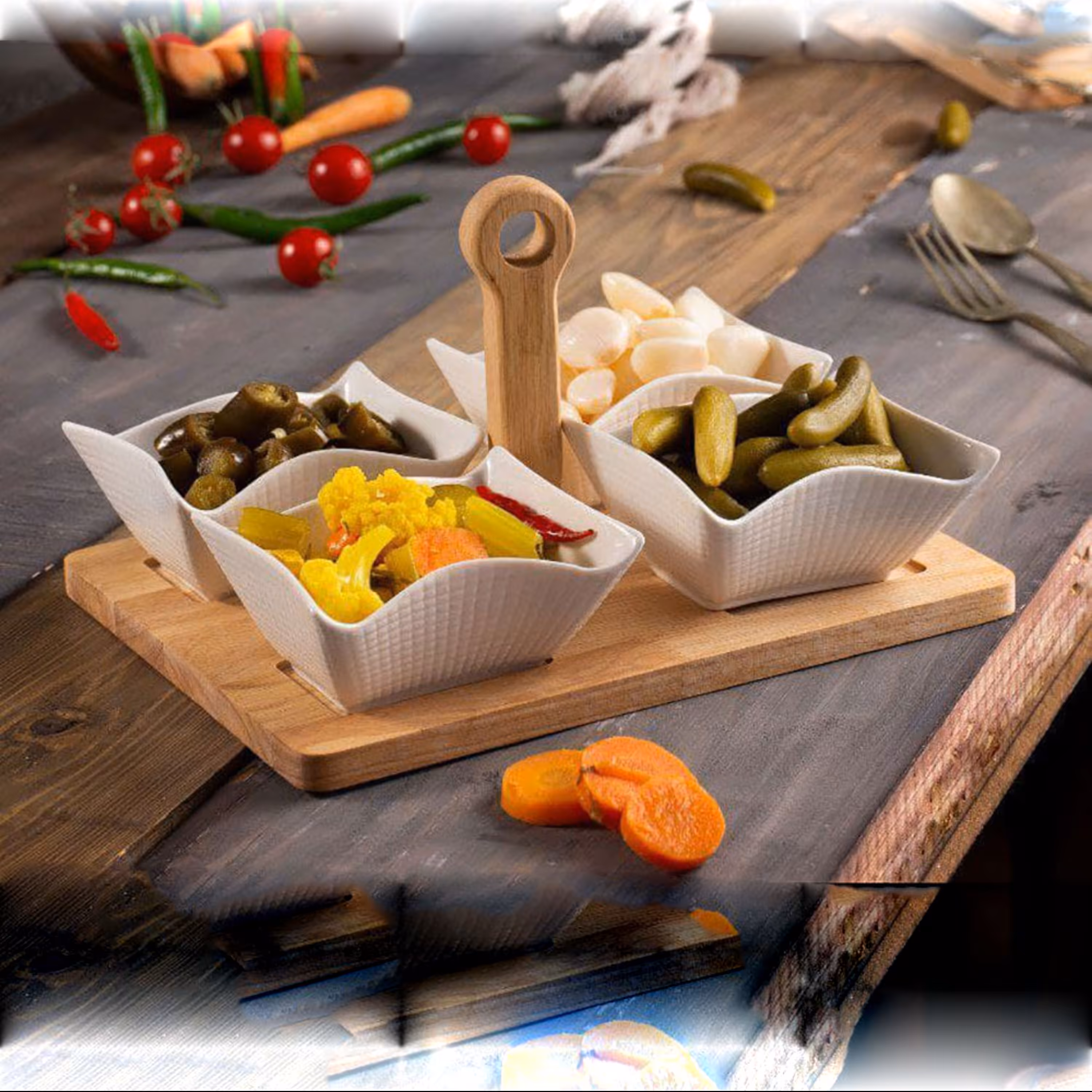 اردو خوری 4 خانه سرامیکی 2721 A ریور RIVER