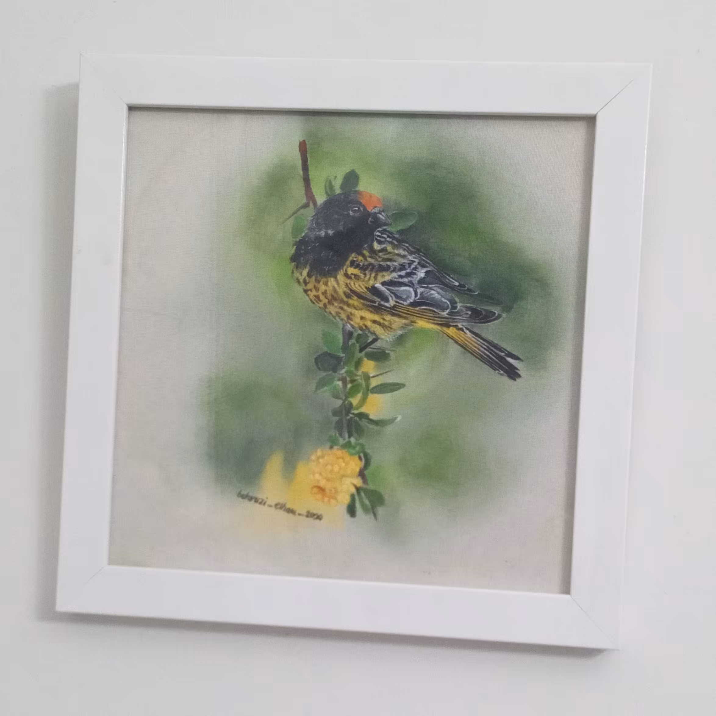 تابلو نقاشی پرنده کد 04 اثر استاد بهروزی منش 