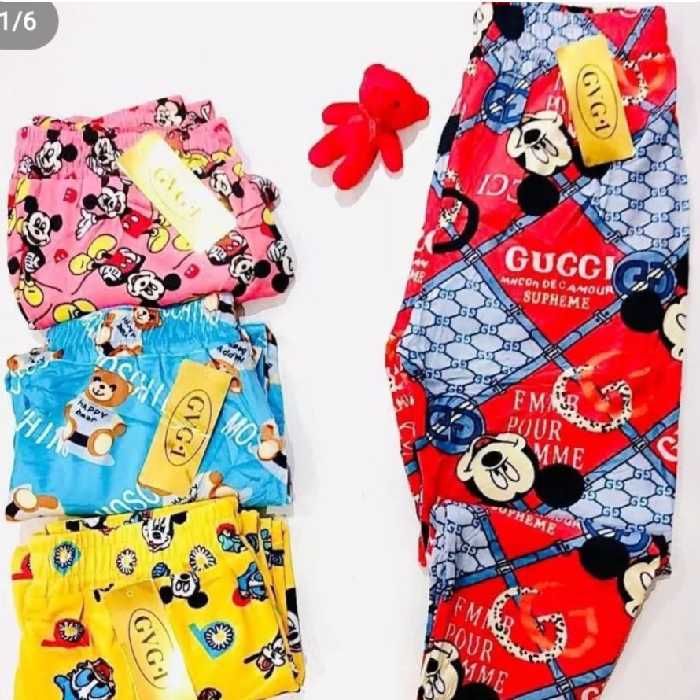 شلوار مخمل میکی موس مچ دبل