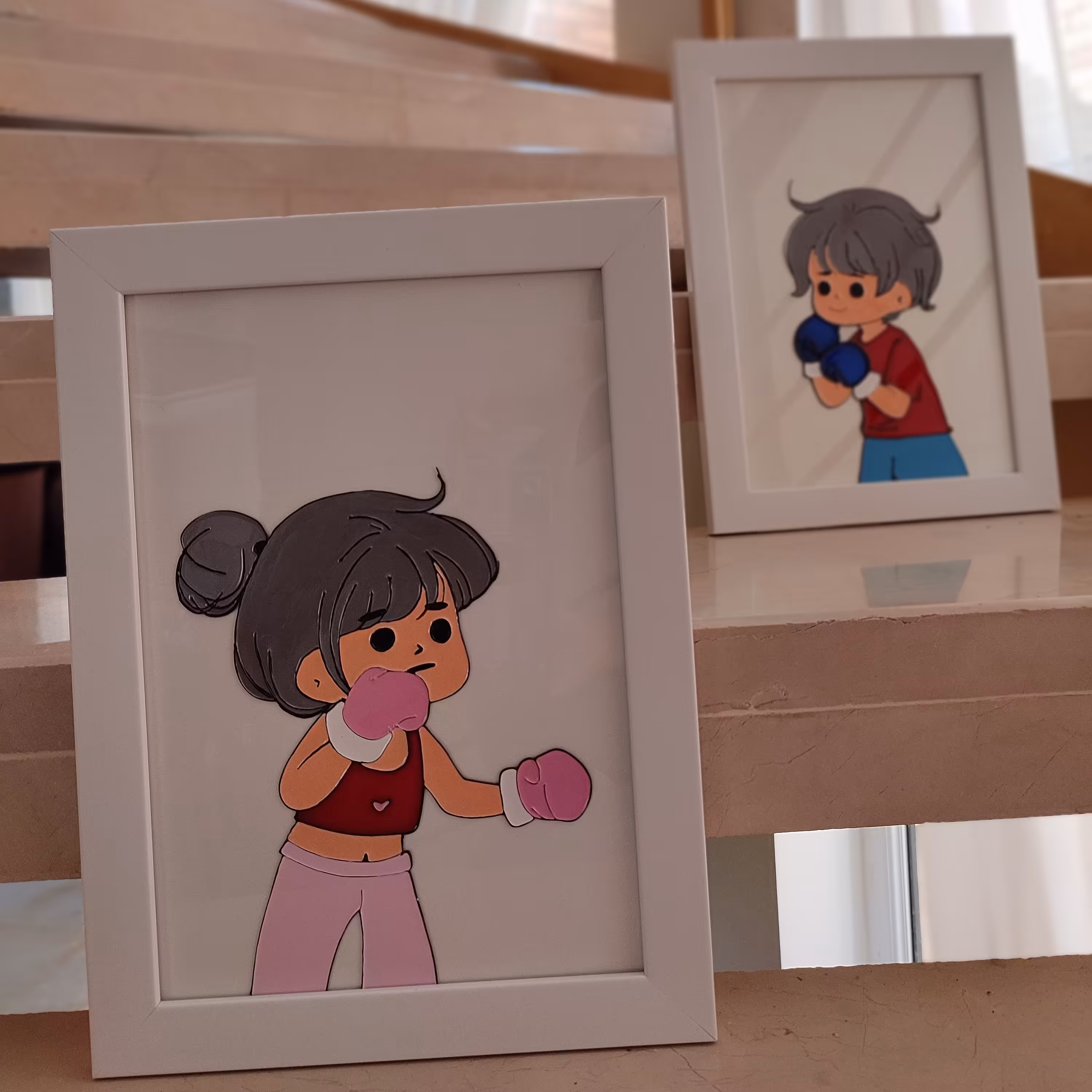  تابلوی ویترای ست فانتزی سایز A4