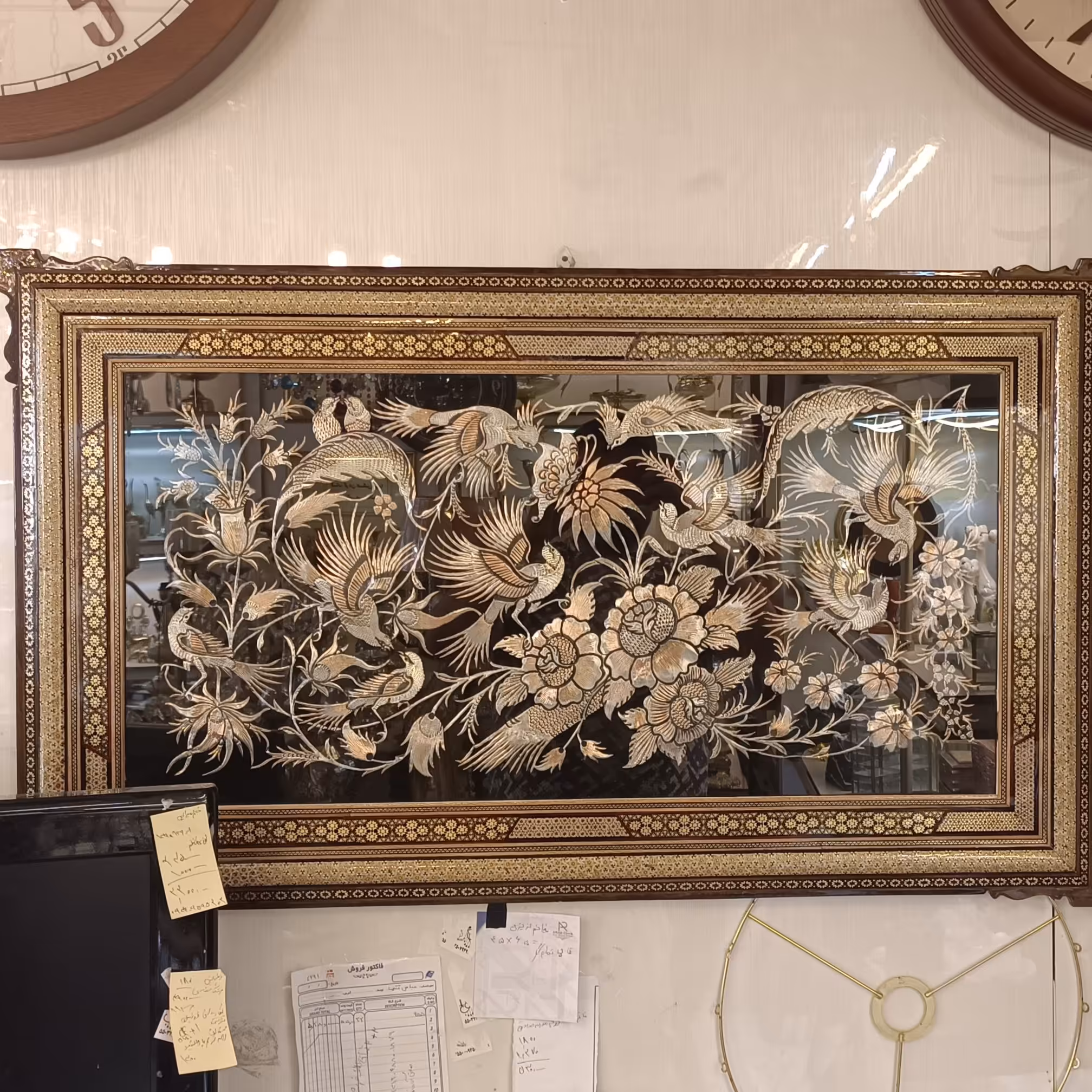 تابلو قلمزنی قلم زنی خاتم  خاتم کاری قلم کاری صنایع دستی اصفهان 