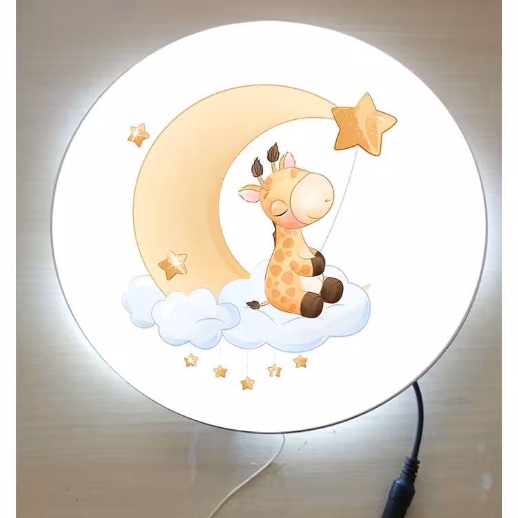 چراغ خواب کودک طرح بچه زرافه ناز کد15 (پس کرایه)