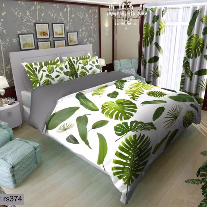 سرویس روتختی 2 نفره تنسل چاپی برندترک لند(Turk Land) rs 374