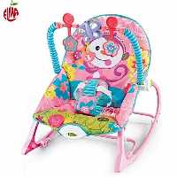 نی‌ نی لای لای موزیکال دو کاره طرح میمون صورتی HU baby