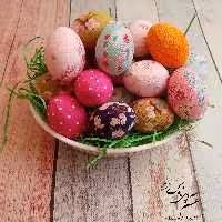 تخم مرغ  پارچه ای دکوری