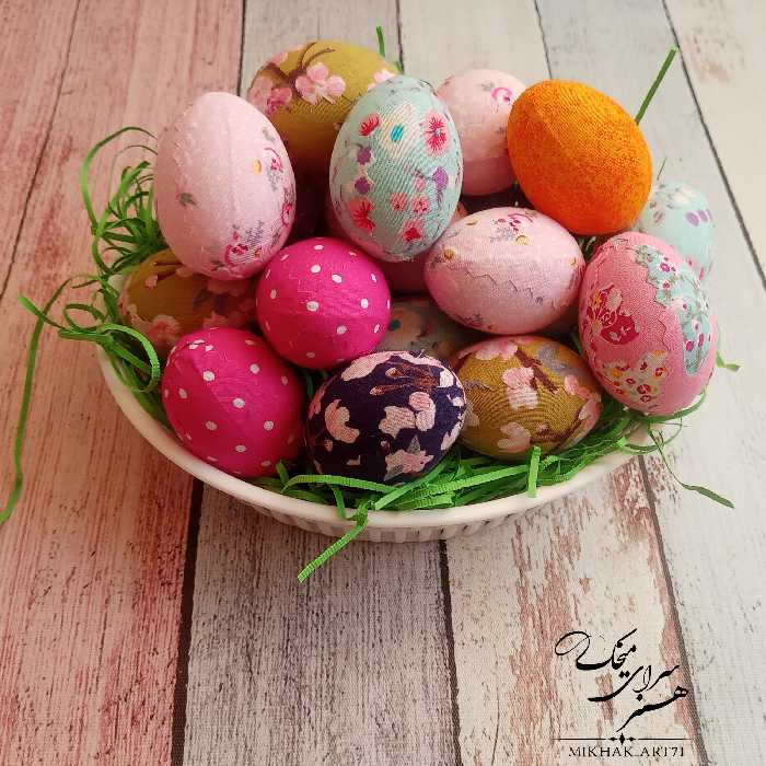 تخم مرغ  پارچه ای دکوری