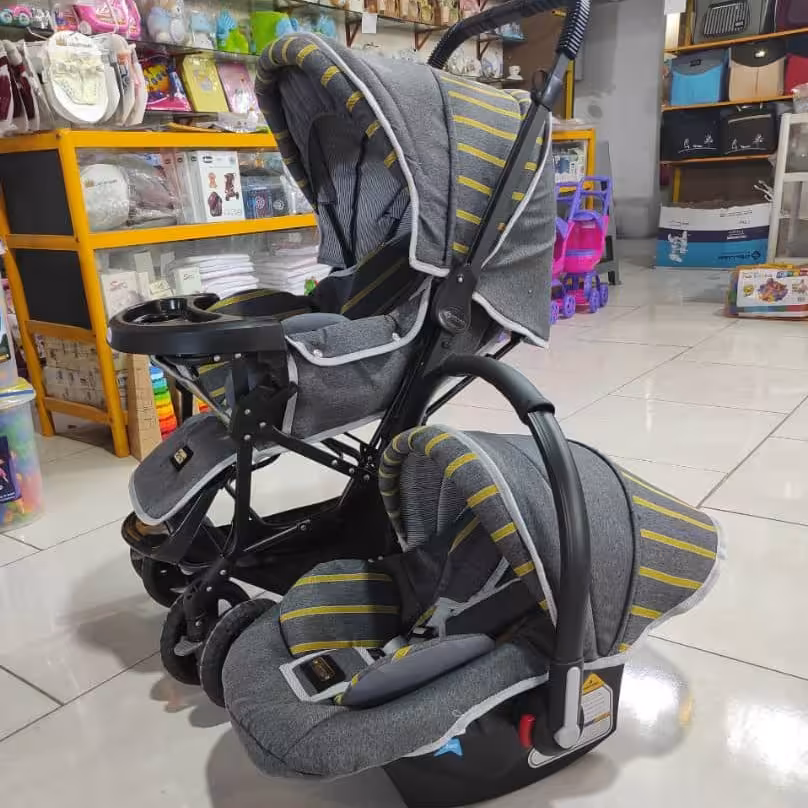 کالسکه و کریر مدل  راه راه برند ورسا