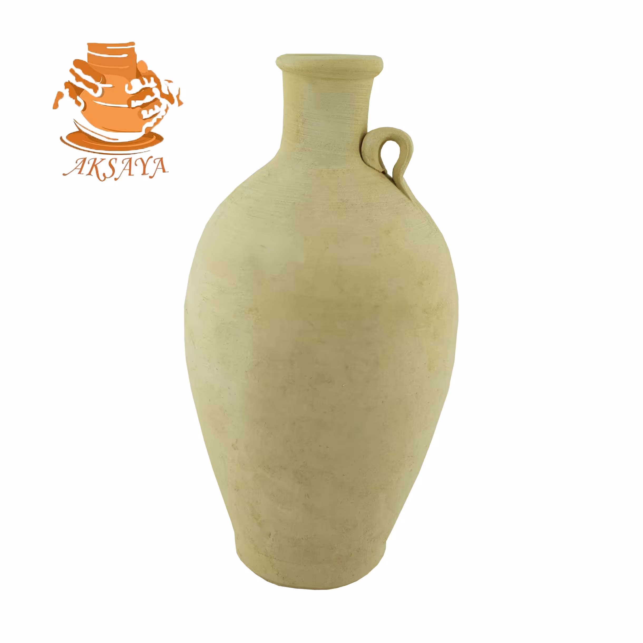 کوزه سفالی خام ارتفاع 27 سانتی متر

