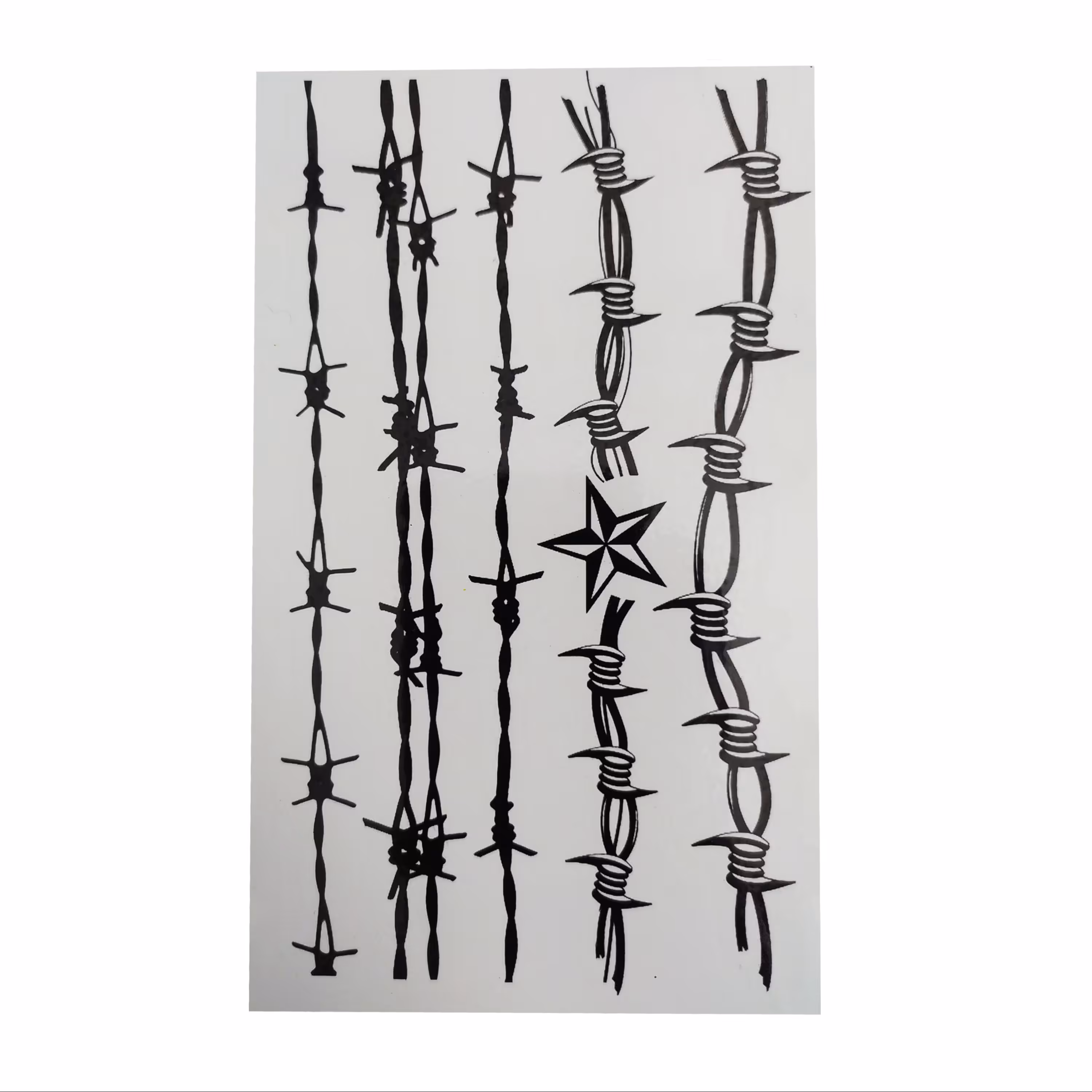 تتو موقت طرح سیم خاردار