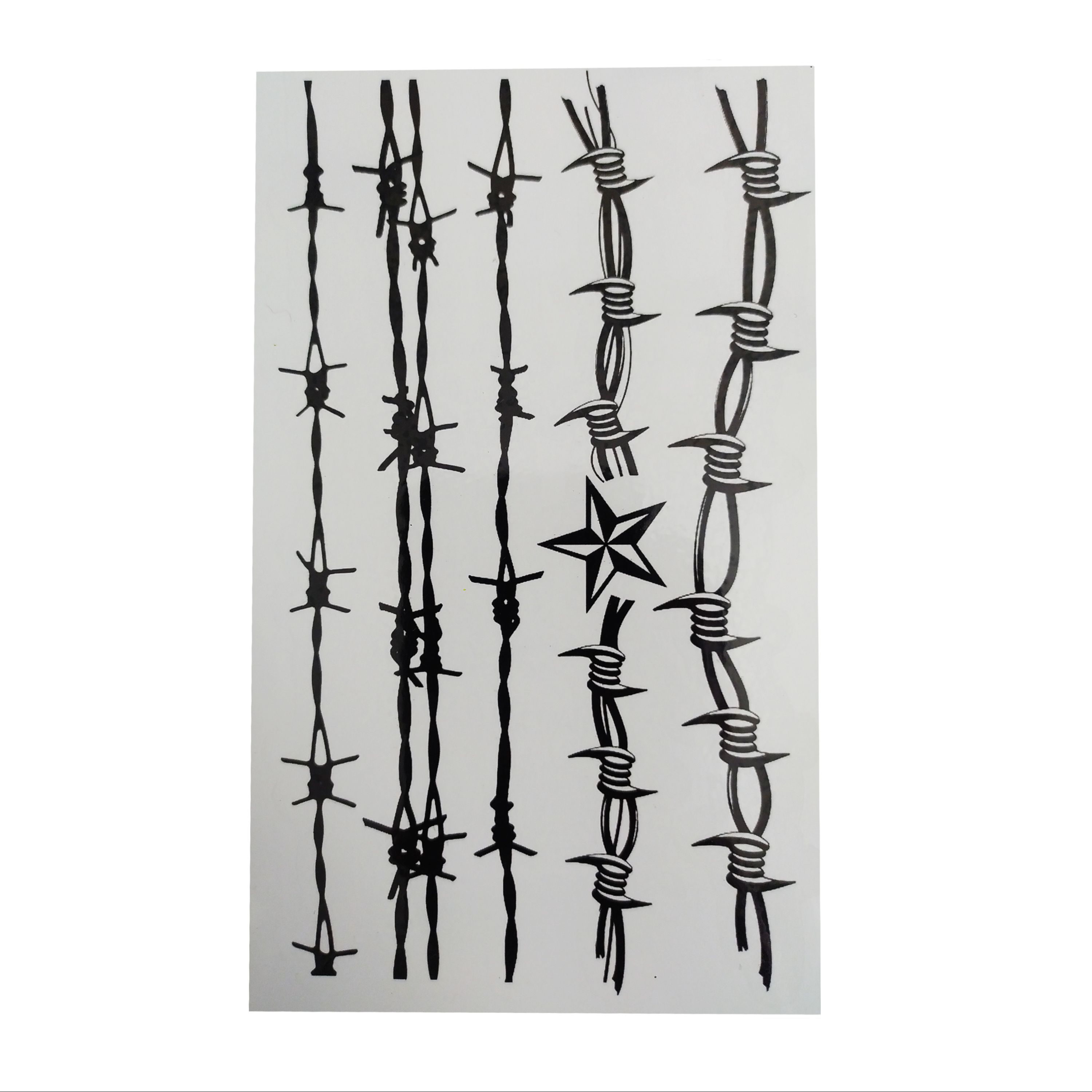 تتو موقت طرح سیم خاردار