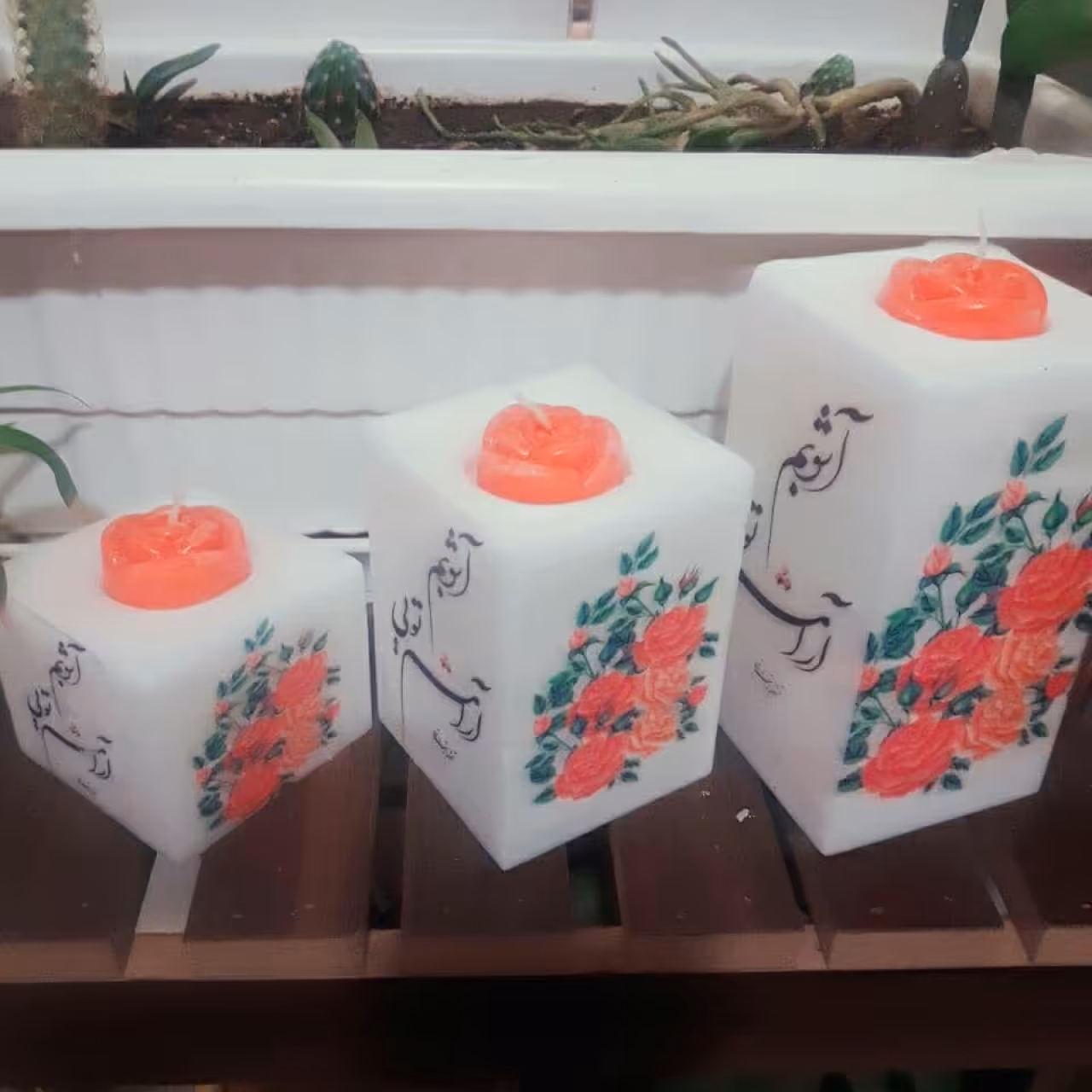 شمع مکعب متنی