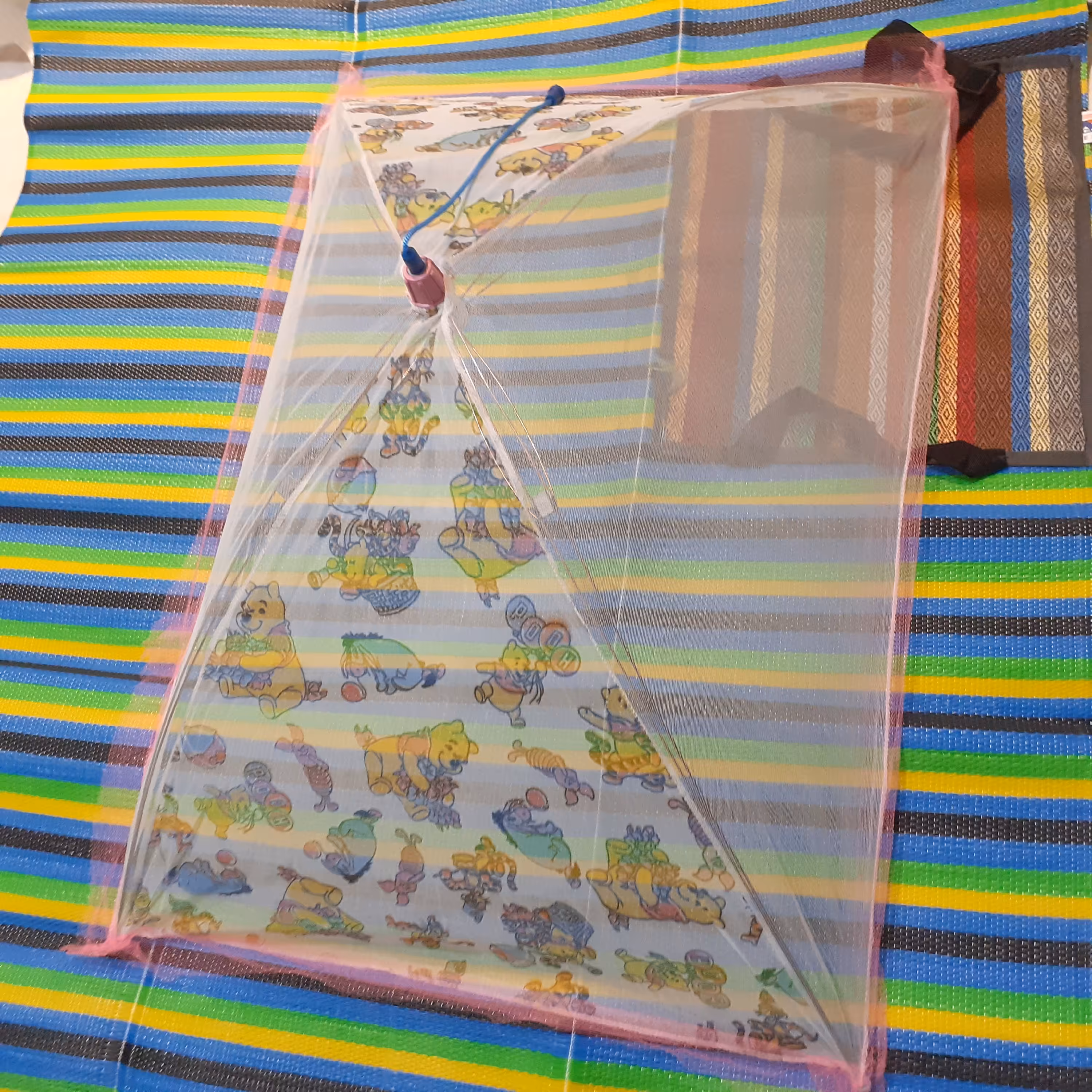 پشه بند نوزاد چتری تور حریر ریز بافت