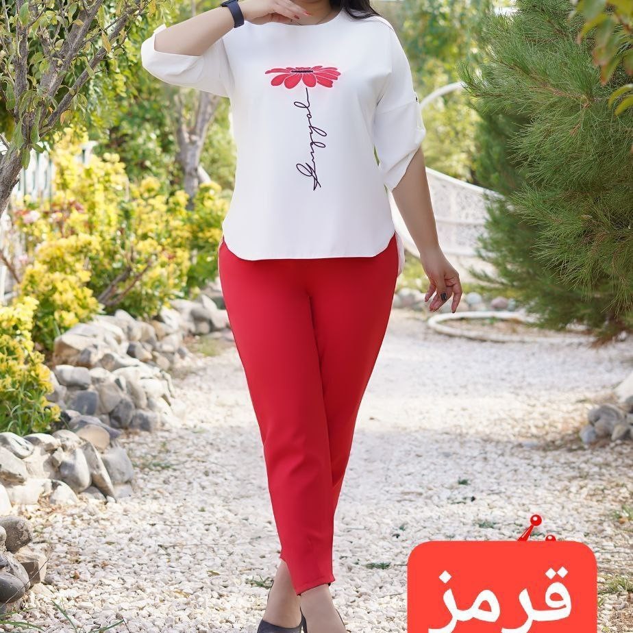 ست شومیز شلوار تک گل
