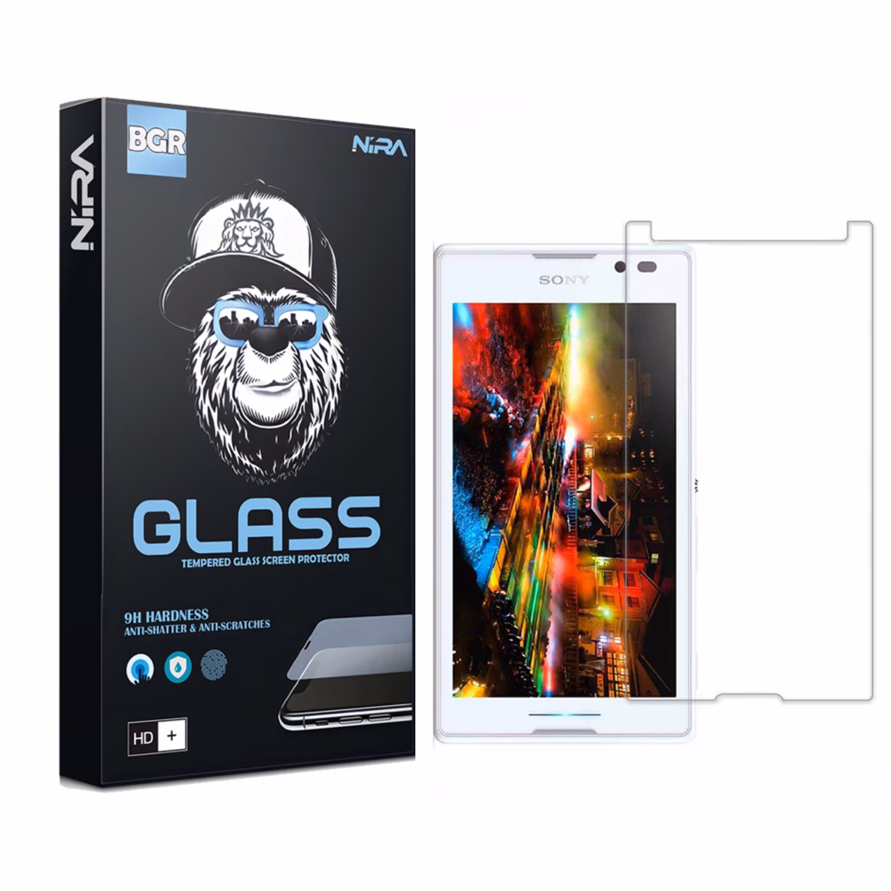 گلس شیشه ای نیرا  مناسب برای مدل سونی C