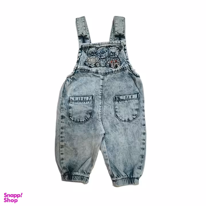 شلوار پیش بند دار مدل جین کد 55006