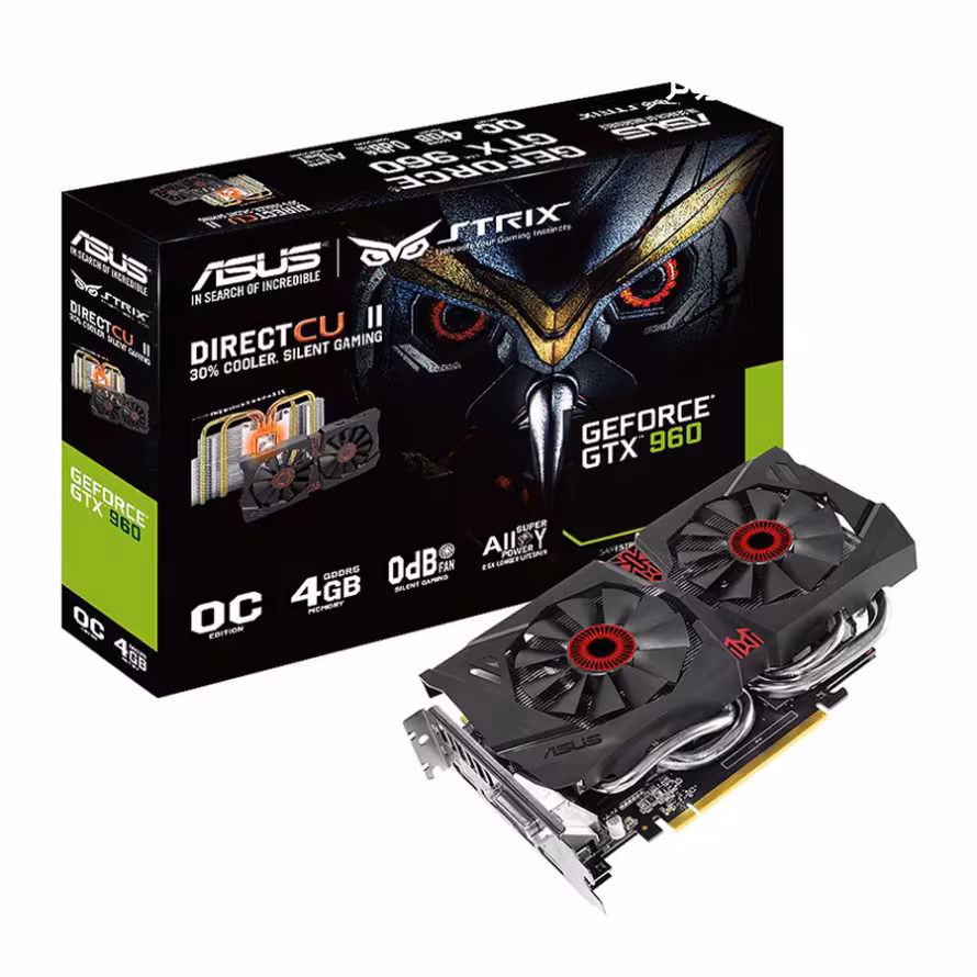 کارت گرافیک ایسوس GTX 960 DCII OC STRIX 4GB GDDR5
