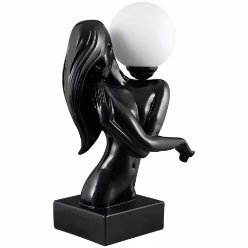 آباژور رومیزی اتاق خوابی مدل LUCIANA کد TL-9010 رنگ BLACK و WHITE