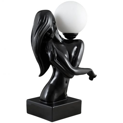 آباژور رومیزی اتاق خوابی مدل LUCIANA کد TL-9010 رنگ BLACK و WHITE