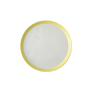 بشقاب تخت 18 سانتیمتری پاستل لیمویی