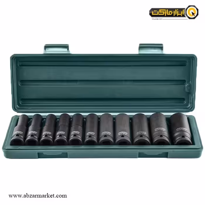 ست بکس جانزوی فشار قوی 11 پارچه 1/2 اینچ بلند مدل S03AD4111S