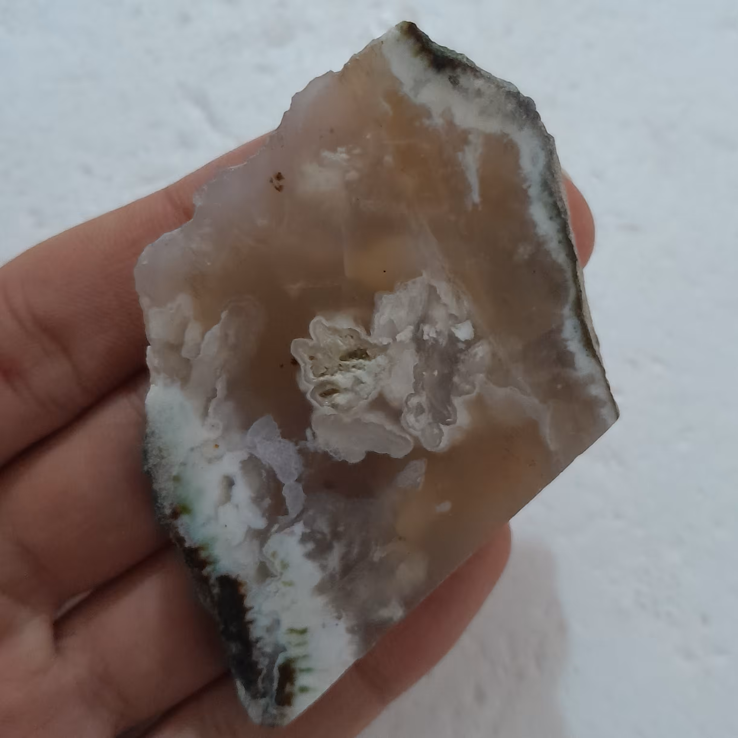 اسلایس سنگ عقیق شجر کد 119