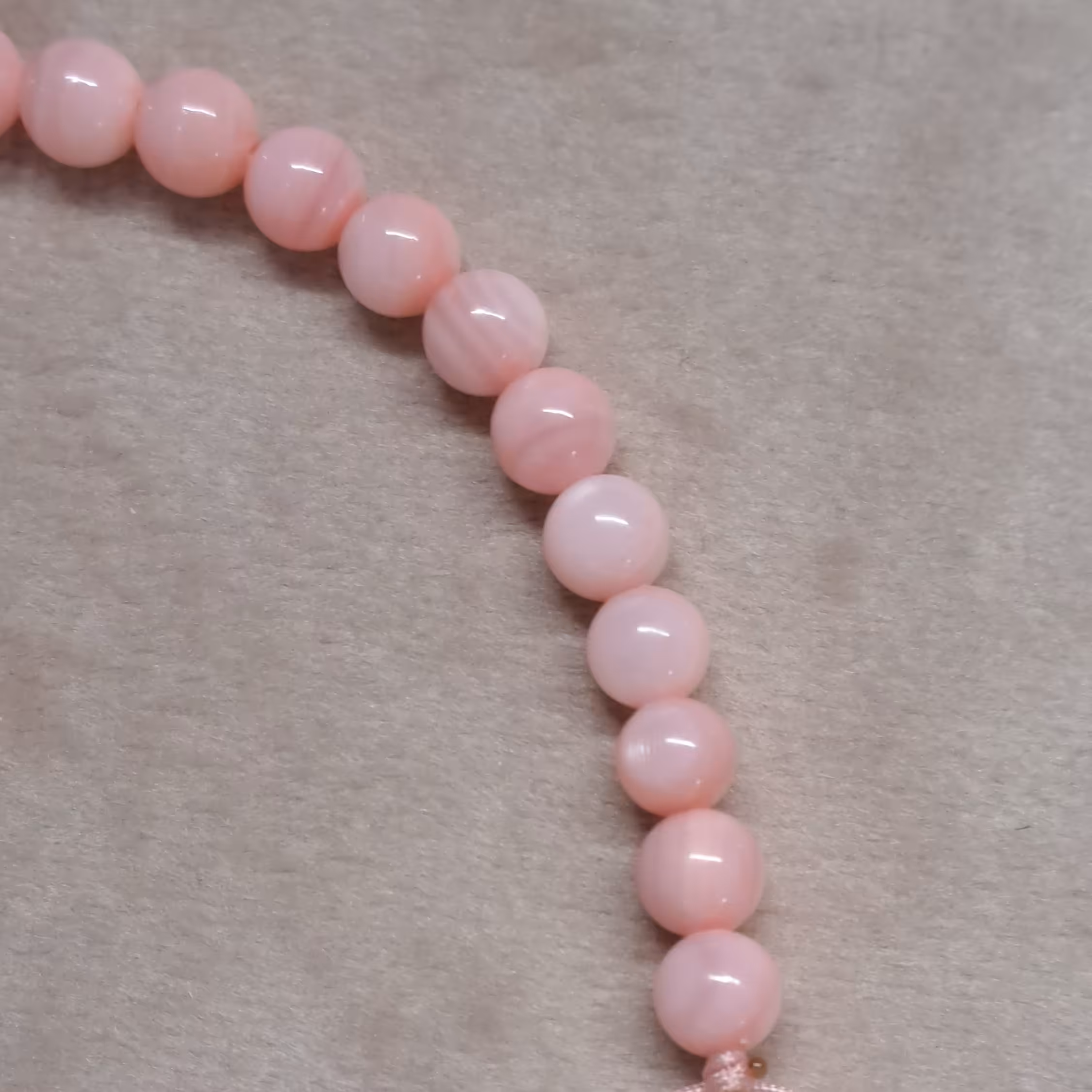 دستبند صدف صورتی