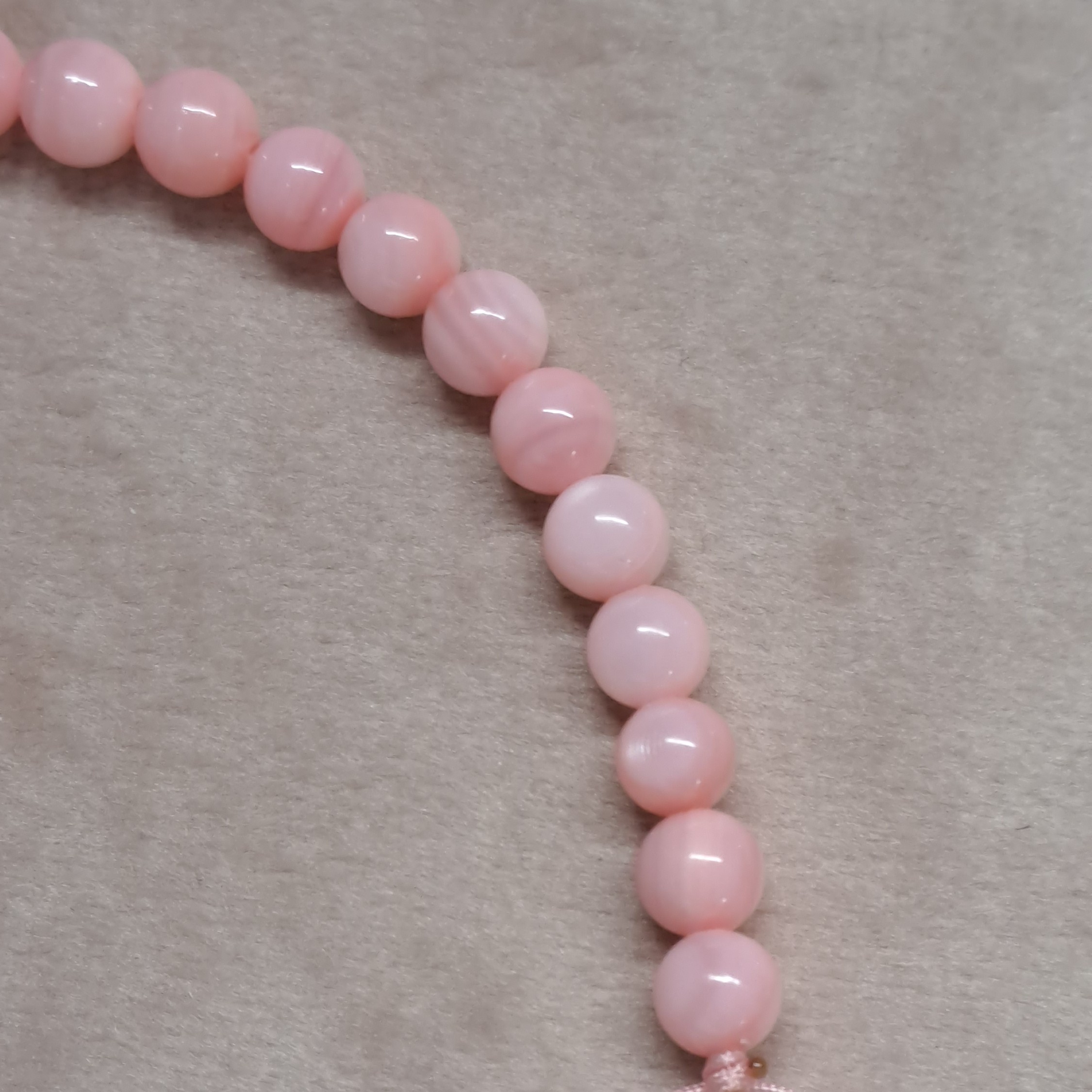 دستبند صدف صورتی