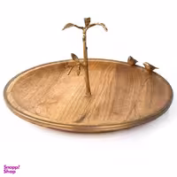 شیرینی خوری گلد کیش مدل دسته دار طرح برد کد GK829480