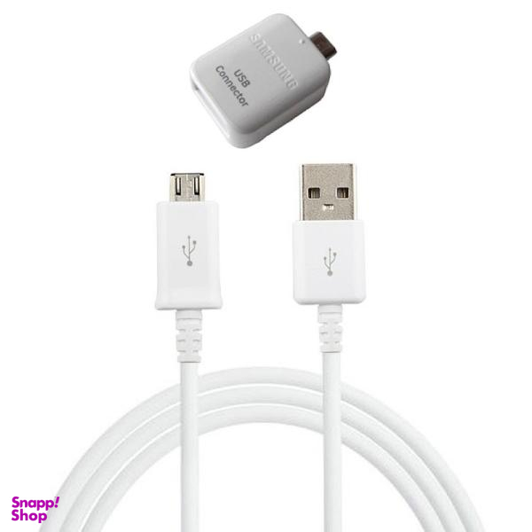 کابل تبدیل USB به microUSB مدل EP-DG925UWE طول 1.2 متر به همراه مبدل OTG microUSB غیر اصل
