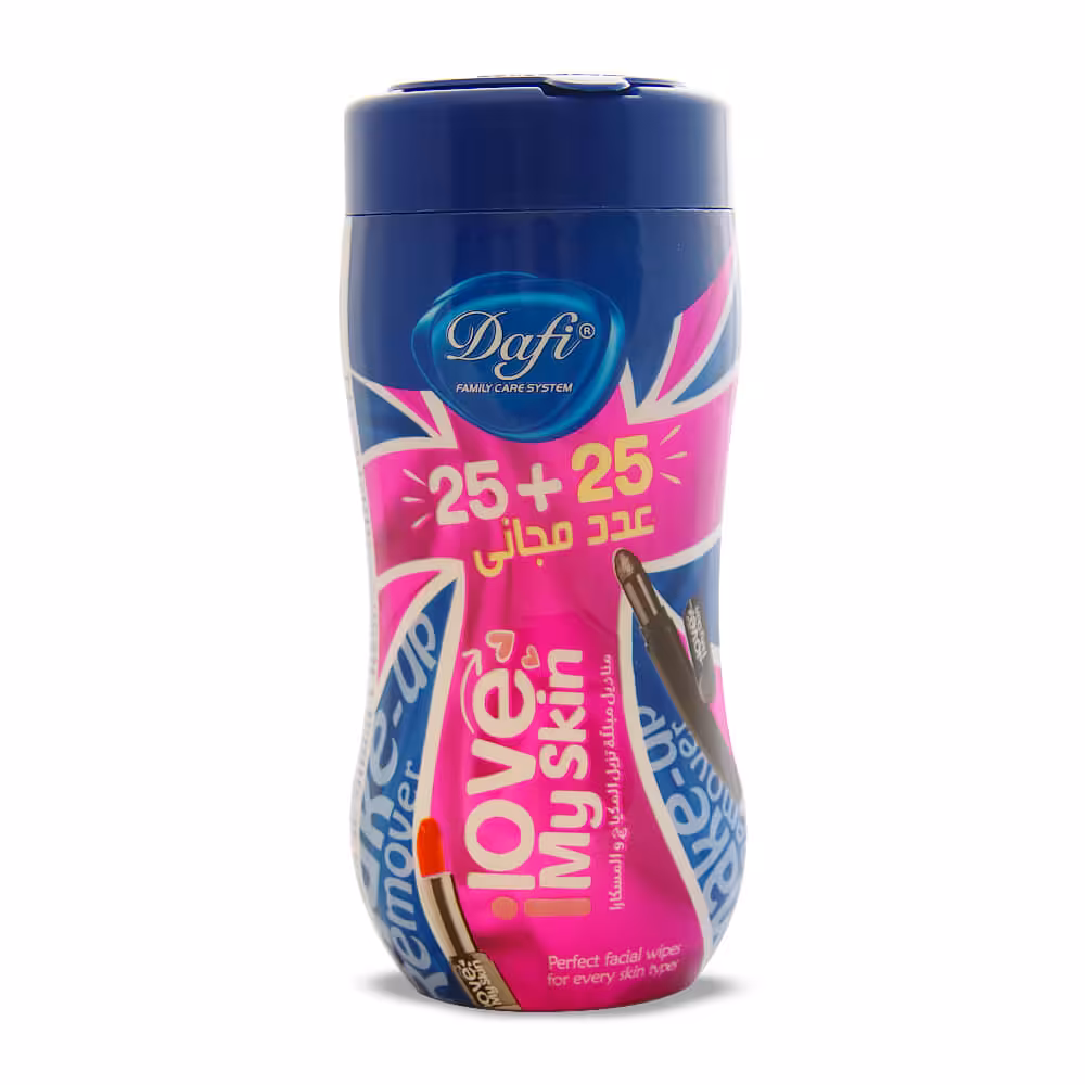 دستمال مرطوب آرایشی دافی 50 عددی مدل I Love My Skin (11557)