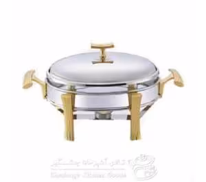 سوفله بیضی استیل 3 لیتری یونیک مدل حلقه ای نگین دار UN-3808