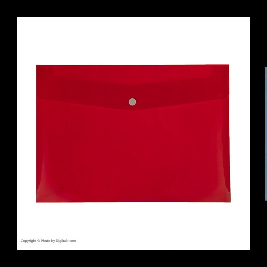 پوشه دکمه دار آ4 پارسیکار  بسته 100 عددی