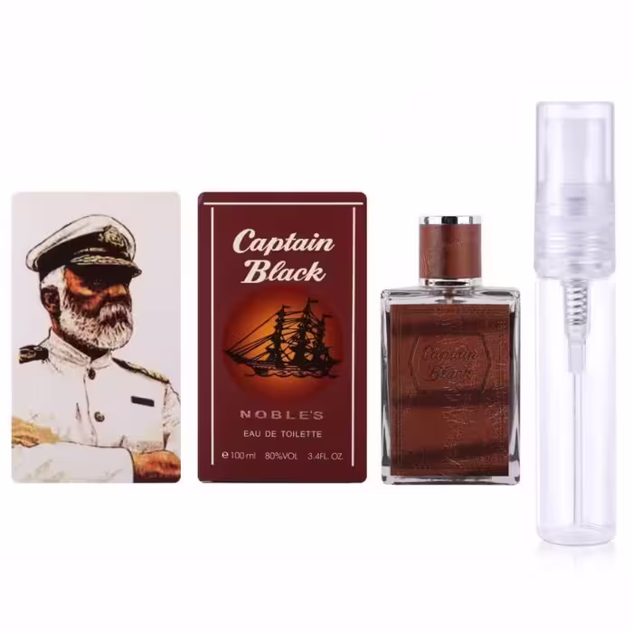 عطر گرمی   کاپتان ( کاپیتان ) بلک تلخ    از برند  لوزی سوییس