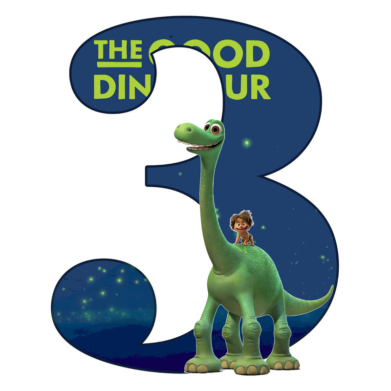 استند رومیزی مدل عدد 3 طرح دایناسور خوب کد 1756