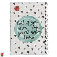 دفتر مشق 80 برگ سیمی مجلد طرح قلب آپادانا