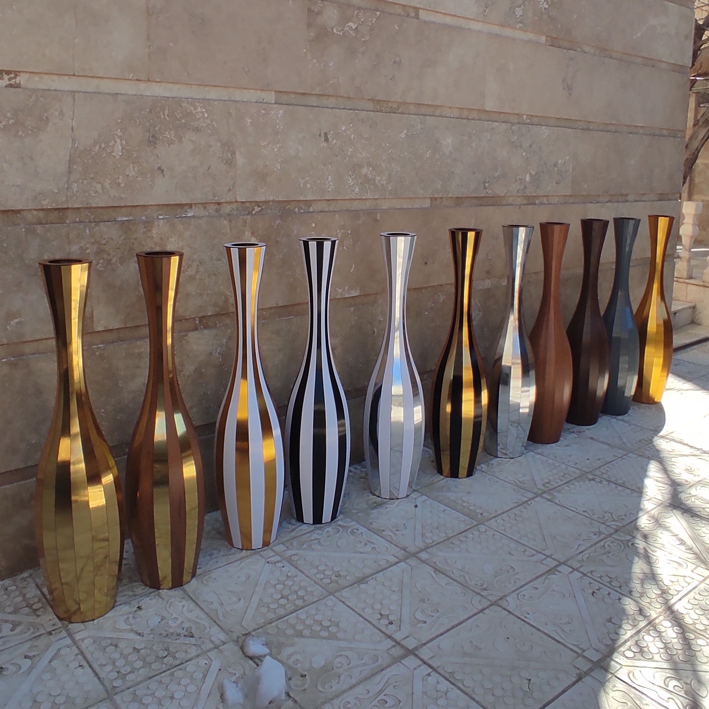 گلدان چوبی دکوری 120سانت (پس کرایه)