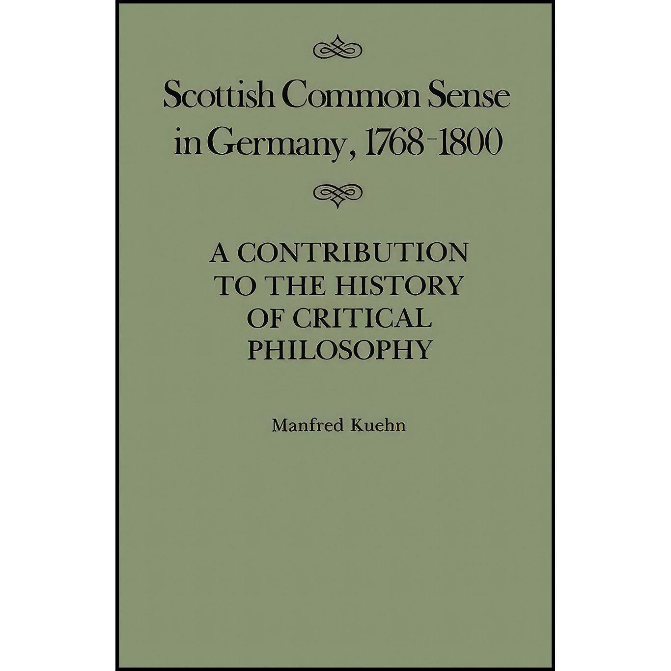 کتاب زبان اصلی Scottish Common Sense in Germany  اثر Manfred Kuehn