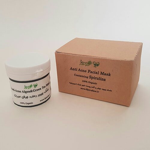 ماسک بهبود دهنده جوش و آکنه پوست حاوی جلبک اسپیرولینا