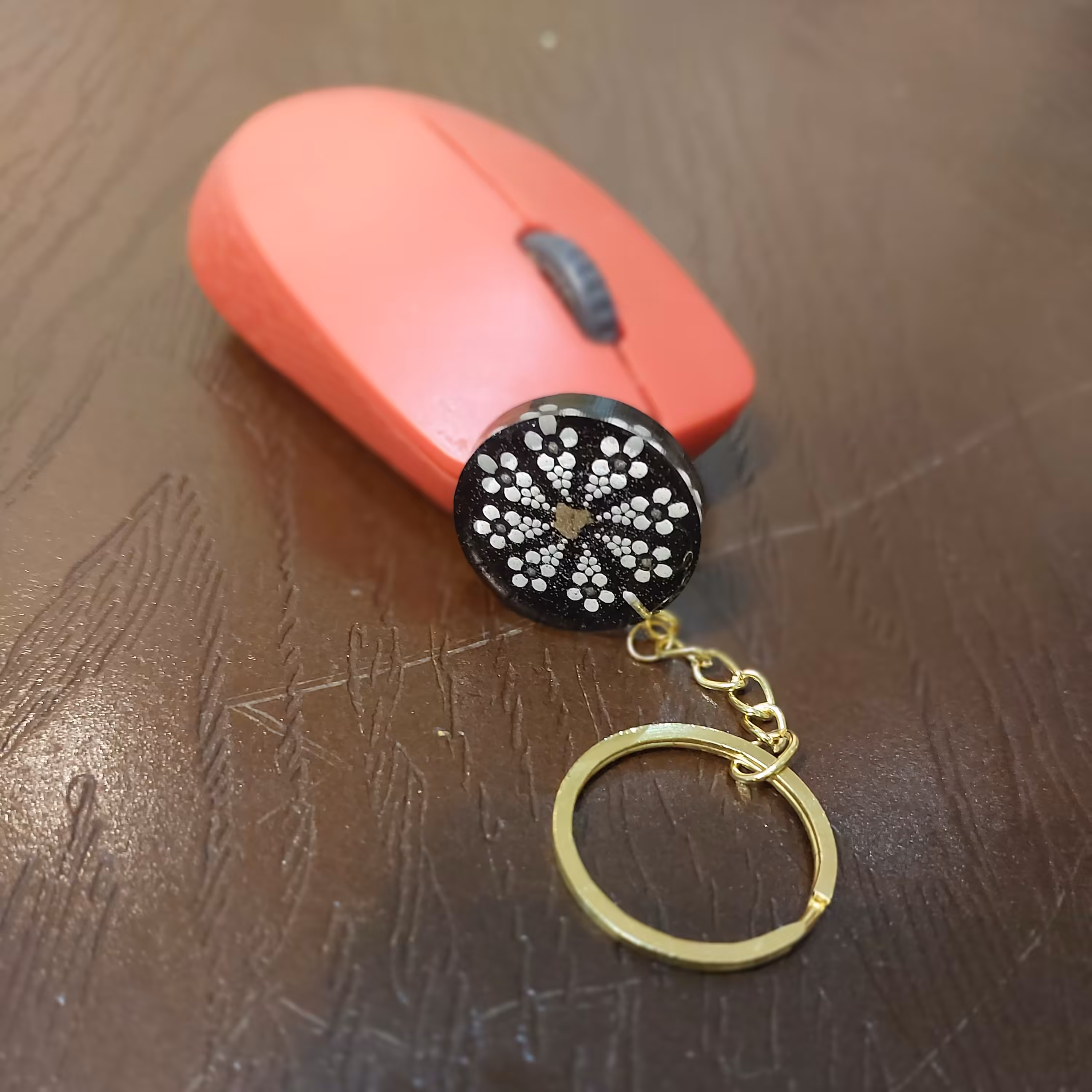 جاکلیدی رزینی دایره ای شکل با قطر 3 سانت