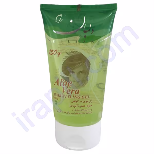 ژل موی سر عصاره آلوئه ورا دلبان رنگ سبز 150 میلی لیتر