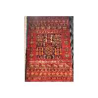 فرش ماشینی بزرگمهر کاشان طرح 78019 شرابی