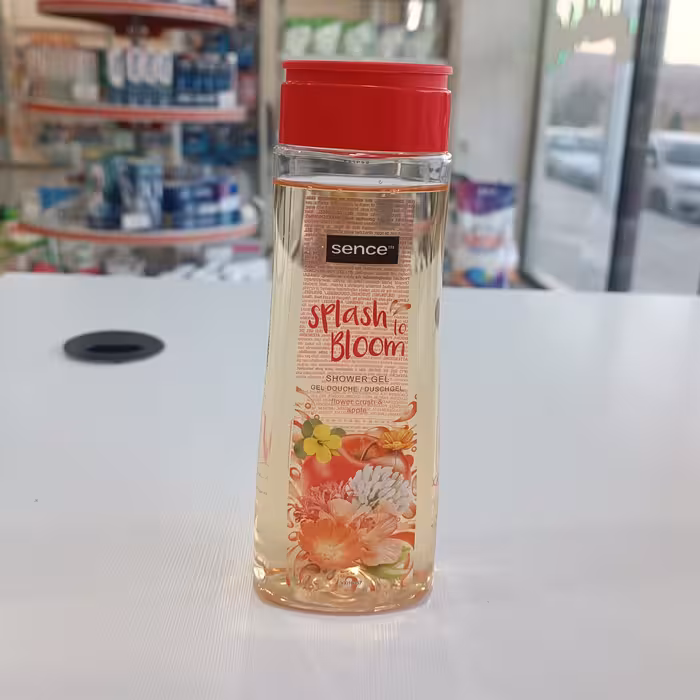شامپو بدن سنس مدل splash to bloom حاوی عصاره گل های خوشبو و سیب 300 میل