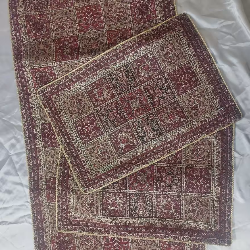 رومیزی سه تکه خشت