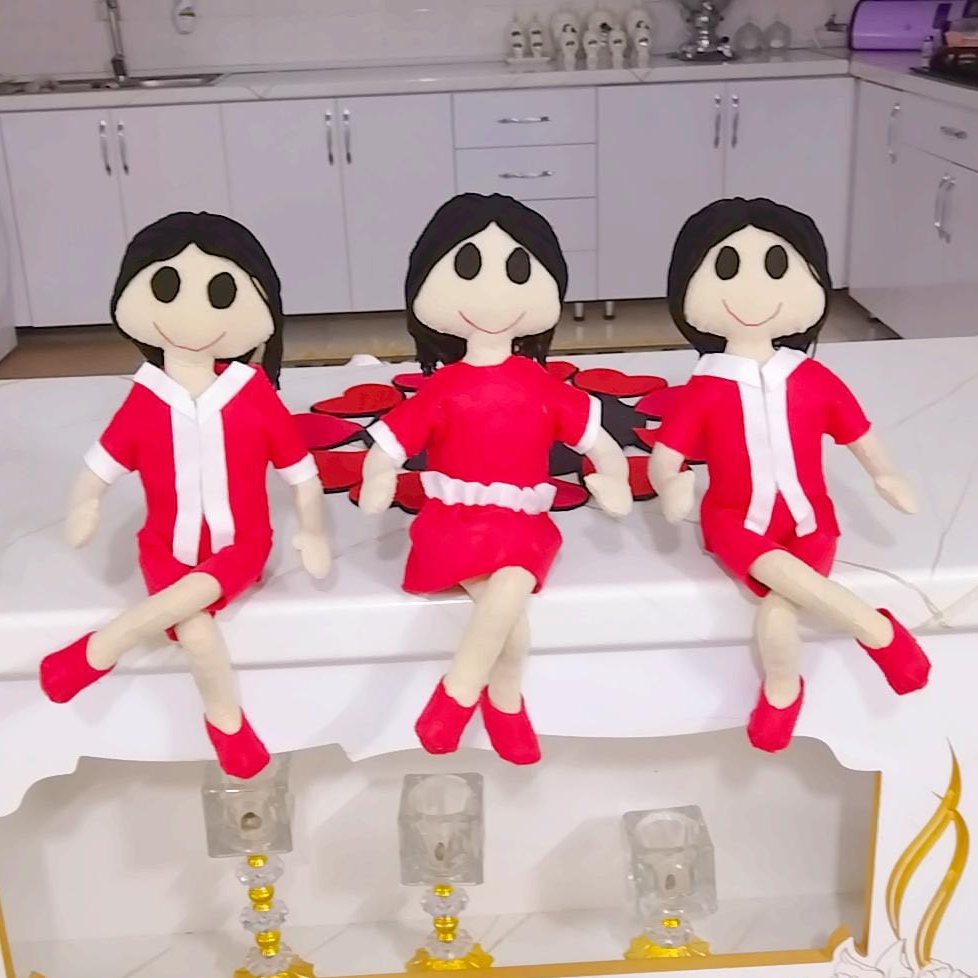 عروسک دستمال رولی پک3عددی