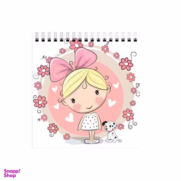 دفتر طراحی طرح دختر و سگ فانتزی کد 4577824