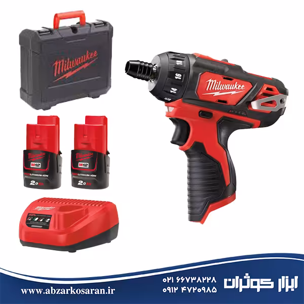 پیچ گوشتی 12 ولت میلواکی Milwaukee مدل M12BD-202C
