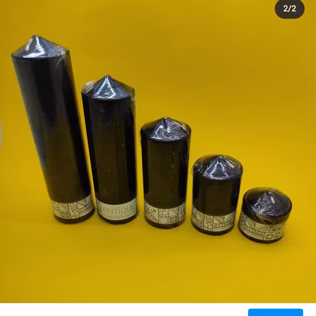 شمع مشکی استوانه