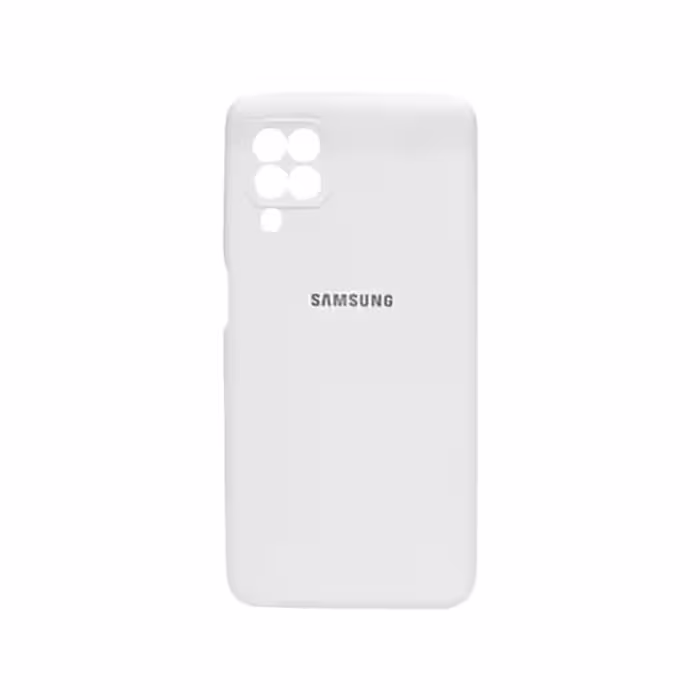 کاور سیلیکونی پاک کنی SAMSUNG A12 رنگ سفید
